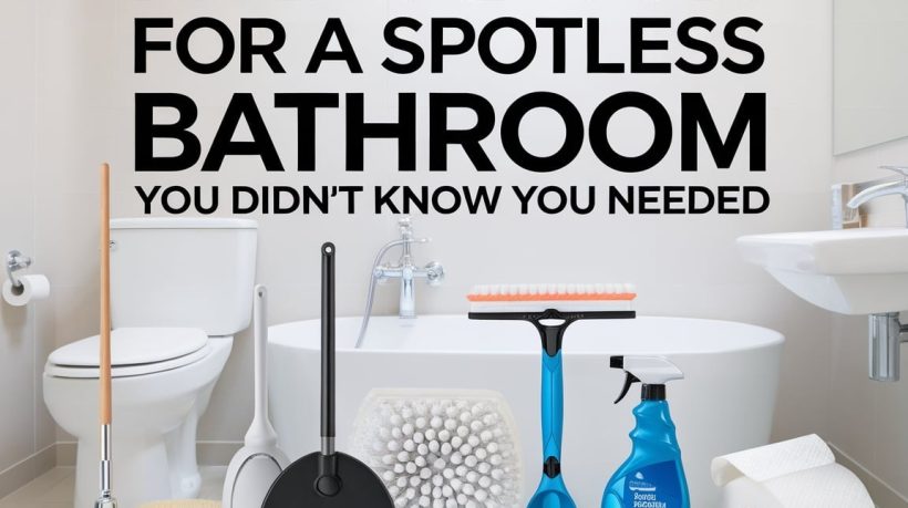 Essential Tools for a Spotless Bathroom You Didn’t Know You Needed 