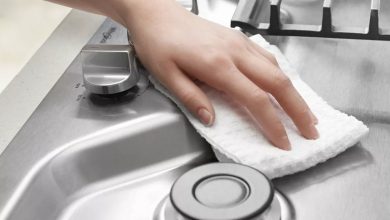 How do you get hard water stains off stainless steel