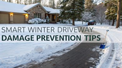 How to clean a driveway in winter