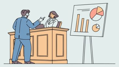 Illustration showing how financial expert witnesses support economic damage claims by analyzing data, providing testimony, and strengthening legal arguments.