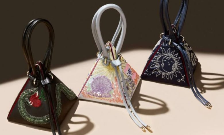 Luxury handbag pyramid showing different brand tiers from premium to ultra luxury with example brands at each level