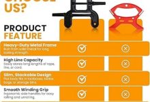 Black trotline winder used as a catfish line reel during fishing setup