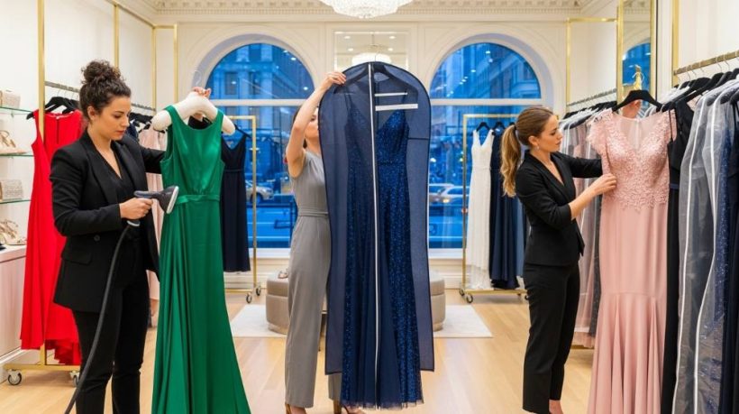 How Fashion Boutiques in New York, NY Prepare Long Dresses for Last-Minute Events