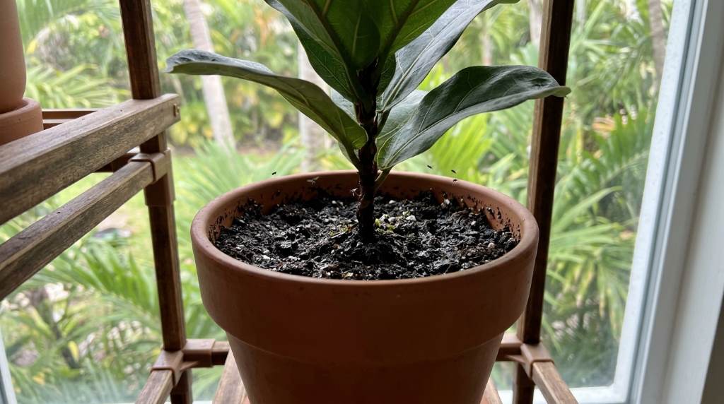 Miami apartment indoor plants with proper drainage to stop pests and moisture buildup