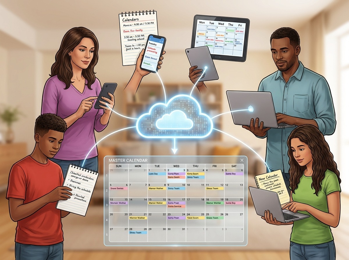 Keep your household organized by syncing family schedules with a big-screen calendar. Follow our easy guide to connect Google, Apple, and Outlook displays.